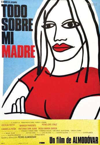 Todo sobre mi Madre - Rare épreuve sur Arches de l'affiche d...