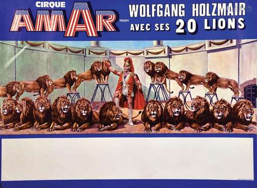 Cirque Amar présente Wolfgang Holzmar avec ses 20 LionsFrair...