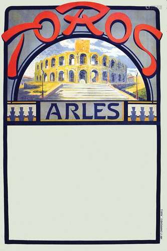 Torros ArlesF. CHAMPENOIS  Paris  1  Affiche  Non-Entoilée  ...