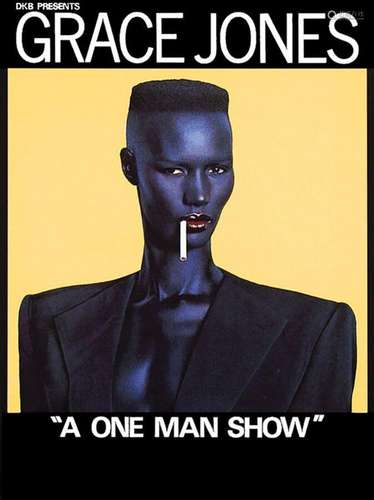 Grace Jones One Man Show      Affiche entoilée/  Vintage Pos...