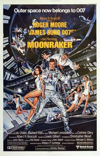 Moonraker James Bond  Litho in  USA  1  Affiche  Non-Entoilé...