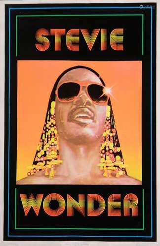 Stevie Wonder Affiche en reliefFunky Enterprises Inc.  New Y...