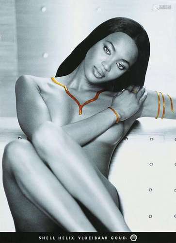 Naomi Campbell Shell Helix. VloeiBaar Gud    1  Affiche  Non...