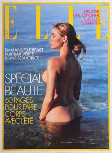 Emmanuelle Béart Elle Portrait Vérité      Affiche entoilée/...