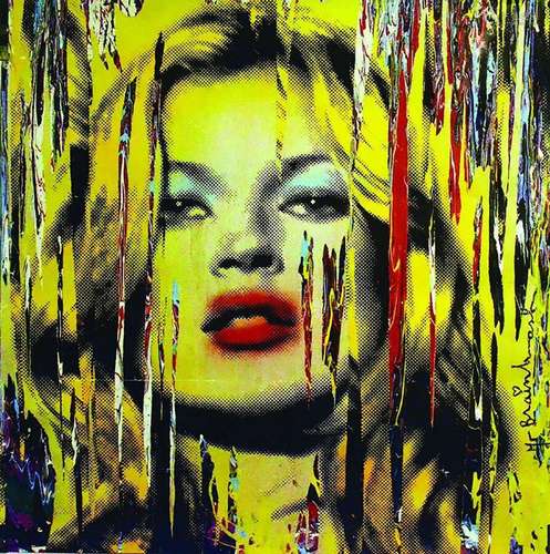 Kate Moss par M. Braintrash    1  Affiche  Non-Entoilée  /  ...