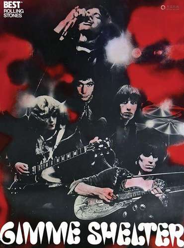 Rolling Stones Best     Aff. Entoilée. / Vintage Poster on L...