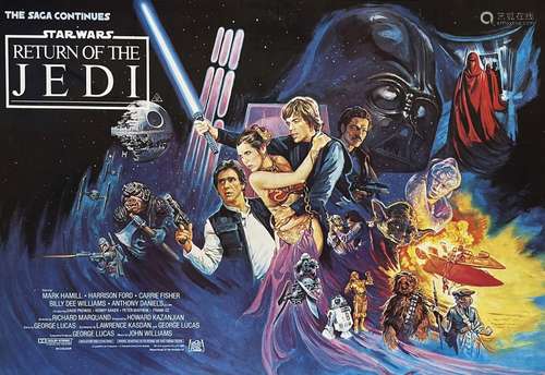 Return of the Jedi Starwars The Saga Continues rare Affiche ...