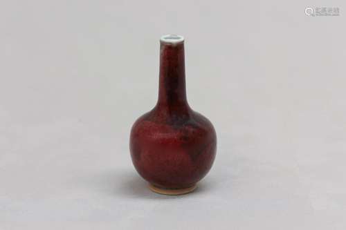 A CHINESE COPPER-RED VASE. Qing Dynasty