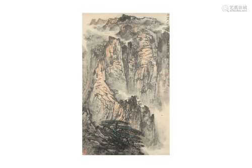 SONG YULIN (attributed to, 1947 –). Landscape, ink and colou...