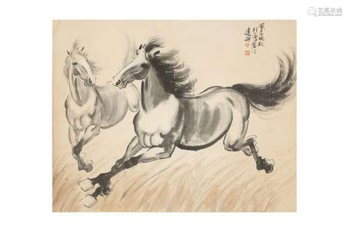 XU BEIHONG (attributed to, 1895 – 1953). Galloping Horses, i...