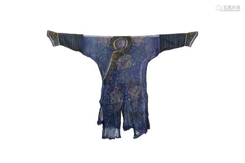 A RARE CHINESE SUMMER GAUZE 'DRAGON' ROBE. Qing Dynasty. The...