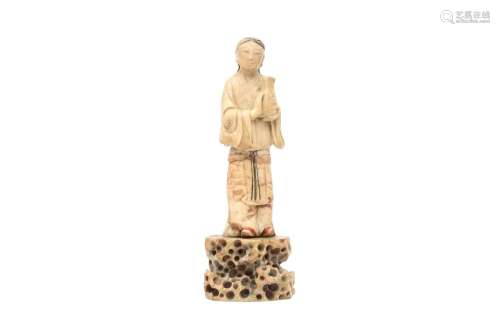A CHINESE SOAPSTONE FIGURE. Qing Dynasty
