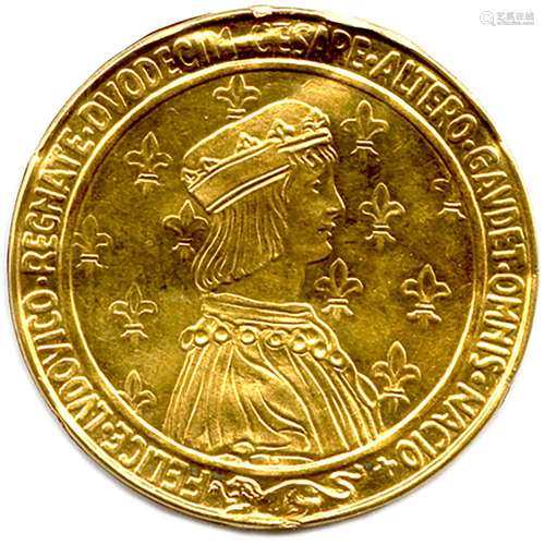 MÉDAILLE FANTAISIE EN OR (4,94g)à l’effigie du roi Louis XII...