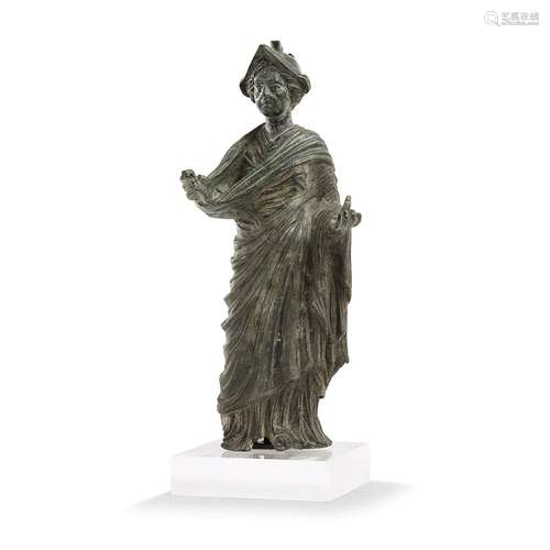 STATUETTE D'ATHÉNA, ART ÉTRUSQUE, IIIE-IIE SIÈCLE av. J.-C.e...