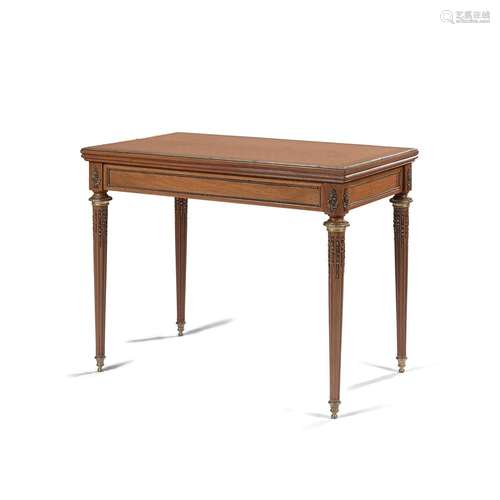 ƒ FRANÇOIS LINKE (1855-1946), TABLE À JEUX EN CONSOLE, SECON...