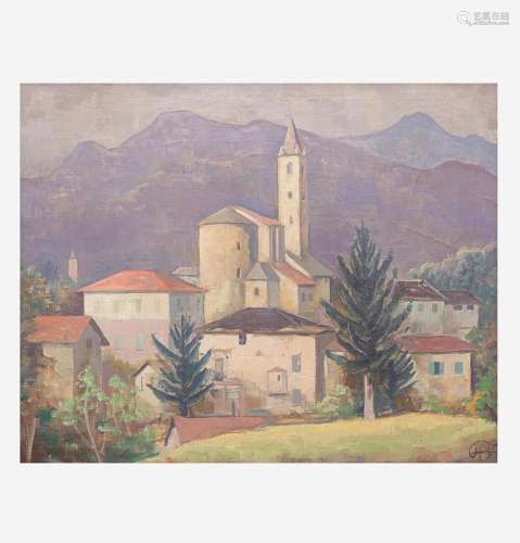 Karl Hofer (German, 1878-1955) Tesserete (Ticino)
