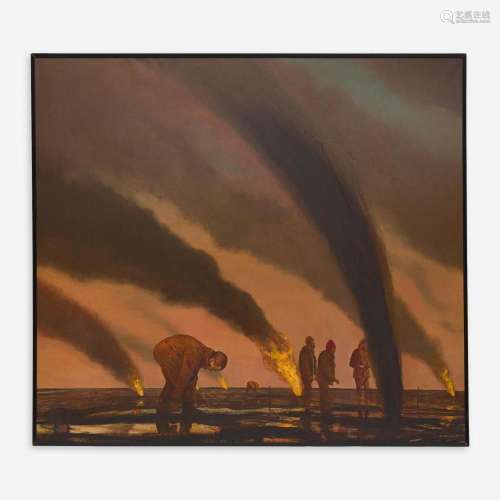 Bo Bartlett (American, b. 1955) Burning Oil Fields