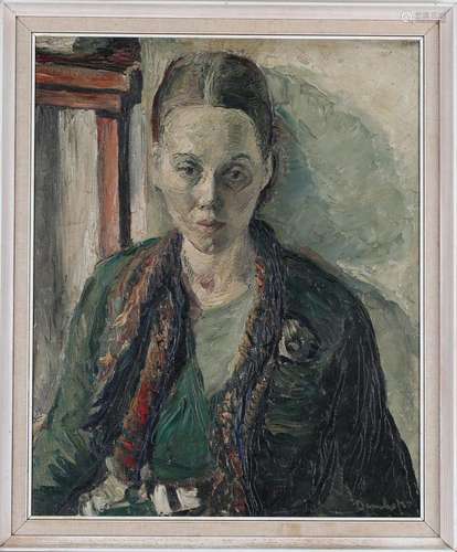 Ronald Ossory Dunlop - 'The Writer' (Half Length Portrait of...