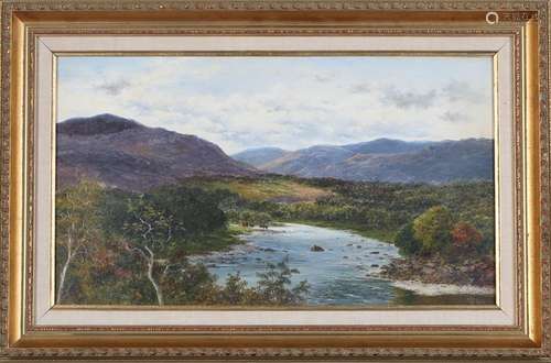 Thomas Joseph. Banks - 'Highland River with Cattle'