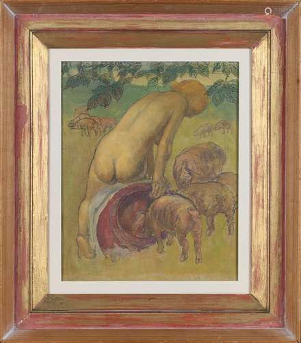 Edward Kenneth Center - Study for the Prodigal Son with a Nu...