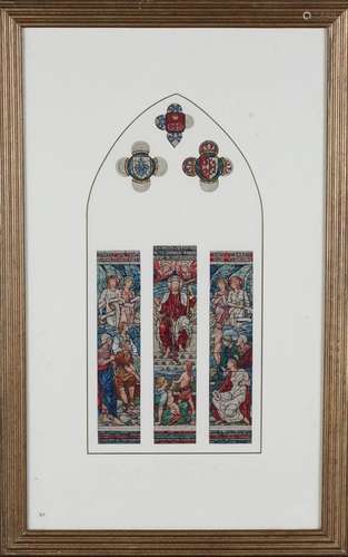 Henry James Holiday - Stained Glass Window Design for the We...