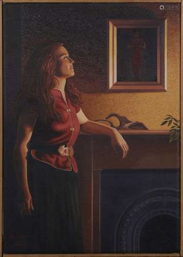 Frederick Phillips - 'Soliloquy (Woman beside a Fireplace)