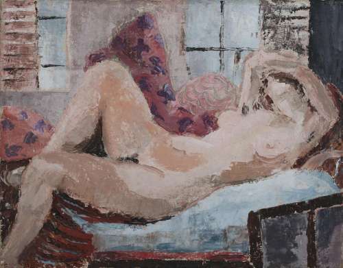 Modern British School - Reclining Female Nude