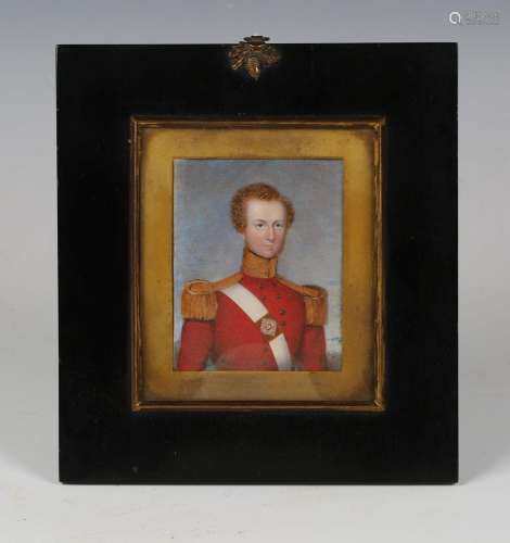 J. Ayling of Chatham - Miniature 'Portrait of Capt F.A. Jack...