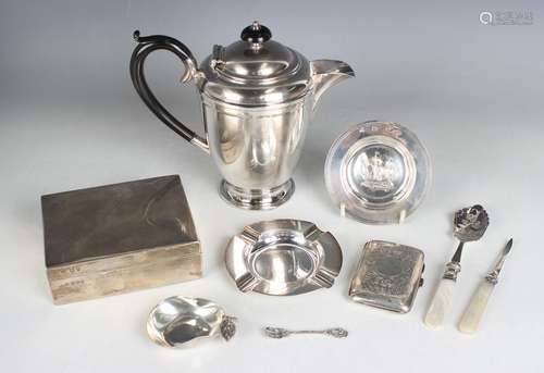 A small group of silver items