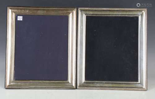 An Elizabeth II silver mounted rectangular photograph frame ...