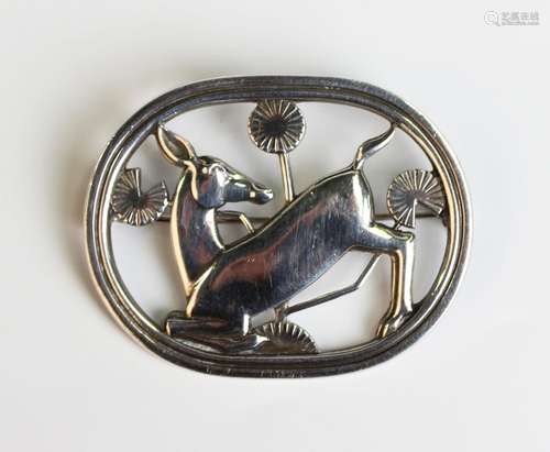 A Georg Jensen silver brooch