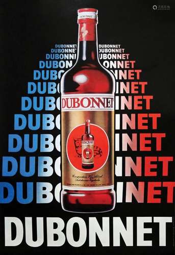 Dubonnet Rare dans l'esprit des années 70      Affiche entoi...