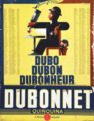 Dubo Dubon Dubonheur Dubonnet Quinquina Jour de fêteB. Sirve...