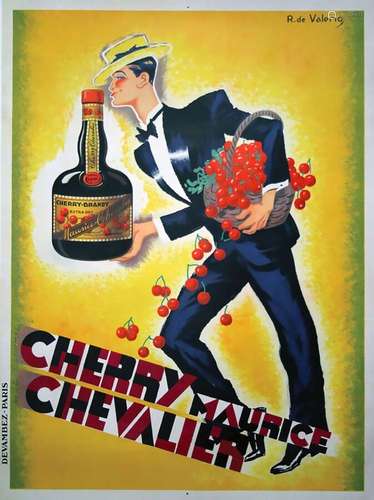 Cherry Maurice ChevalierDevambez  Paris    Affiche entoilée/...