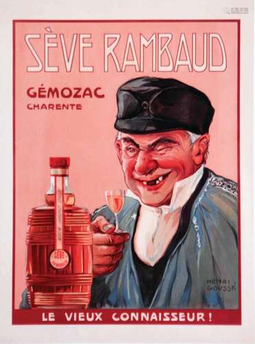 Sève Rambaud Le Vieux Connaisseur !      Affiche entoilée/  ...