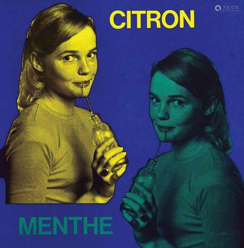 Citron menthe    Carton Publicitaire  / Vintage  Advertising...