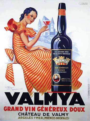 Valmya Château de ValmyJoseph Charles  Paris    Affiche ento...