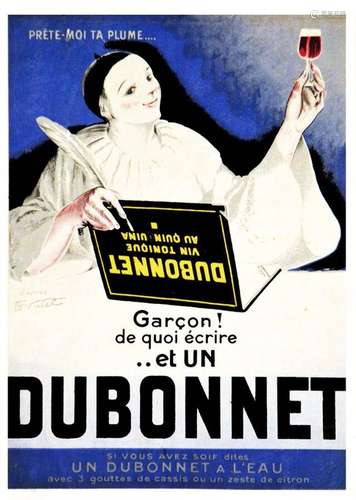 Dubonnet Prête moi ta plume Garçon de quoi écrire et un Dubo...