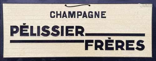 Champagne Pélissier Frères    Carton Publicitaire  / Vintage...