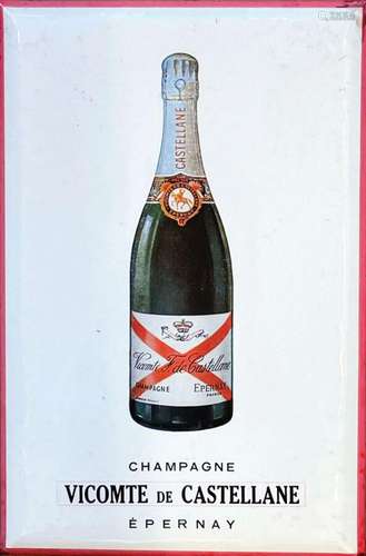 Champagne Vicomte de Castellane    Carton publicitaire /  Vi...