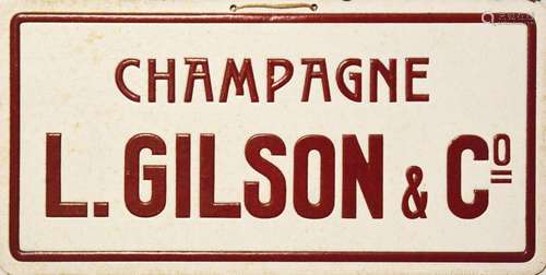 Champagne L.Gilson & CA. Gilbert  Bagneux  Carton Public...