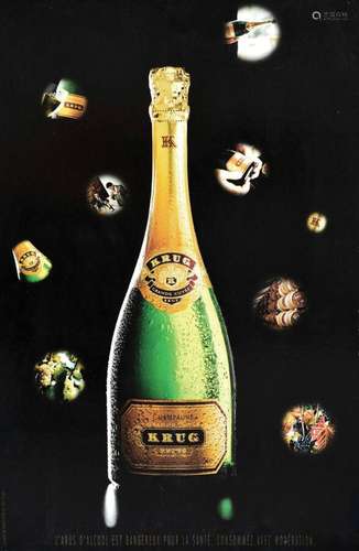 Krug Champagne Grande CuvéeIdéographique  Paris  Carton Publ...