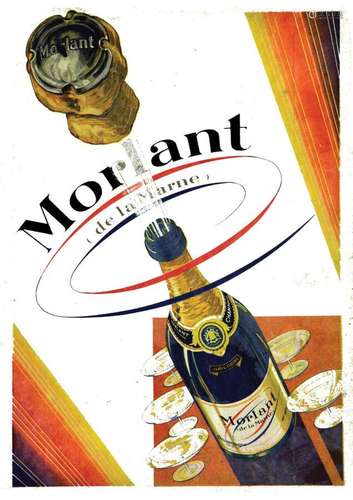 Champagne Morlant de la Marne    1  Affiche  Non-Entoilée  /...