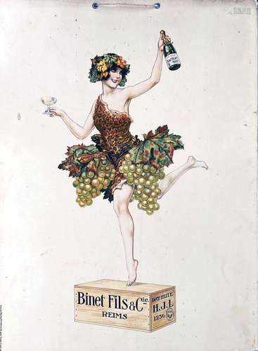 Binet Fils & CieCamis  Paris  Carton Publicitaire  / Vin...