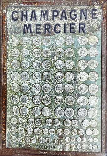 Champagne Mercier Très rare tableau des pièces européennes <...