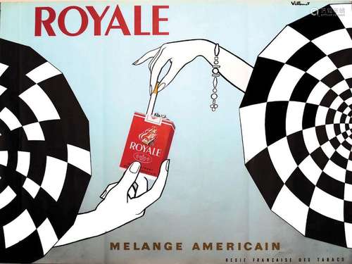 Royale Mélange Américain.Lalande  Wissous    Affiche entoilé...