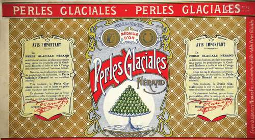 Perles Glaciales Nérand      Affiche entoilée/  Vintage Post...