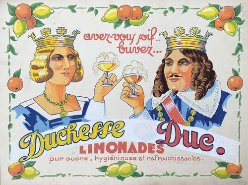 Duchesse Duc. Limonades pur Sucre Hygiéniques & Rafraîch...