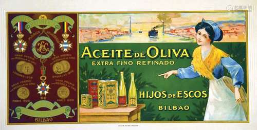 Aceité de Oliva Hijos de EscosDebar  Reims  1  Affiche  Non-...