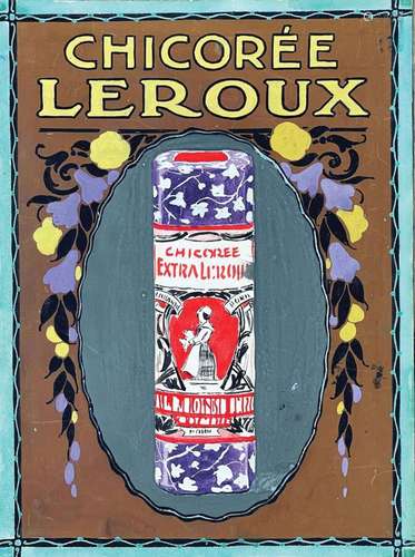 Chicorée Leroux Gouache    Gouache   / Vintage  Gouache    T...